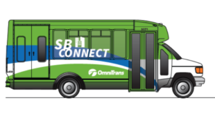 SB Connect shuttle links passengers from transit center to downtown