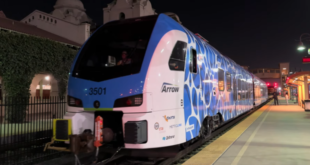 San Bernardino receives first hydrogen-powered passenger train