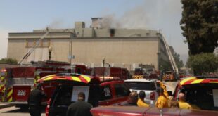 Fire in historic Harris Building challenges crews aimed at suppression