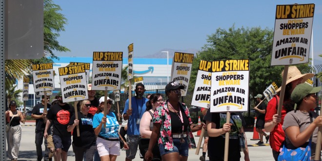 Amazon workers walk off job over company’s unfair labor practices