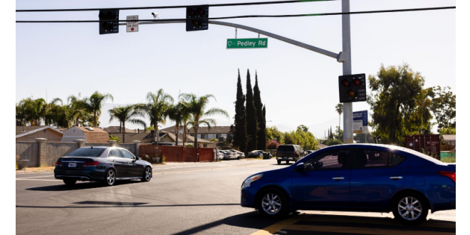 Partnership brings High Intensity Activated Crosswalk to 5th and Pedley