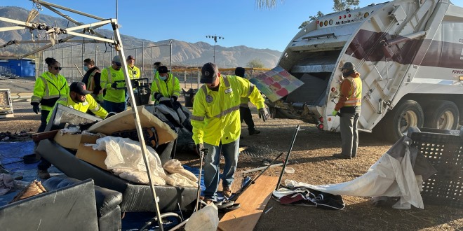 San Bernardino continues to remove homeless encampments