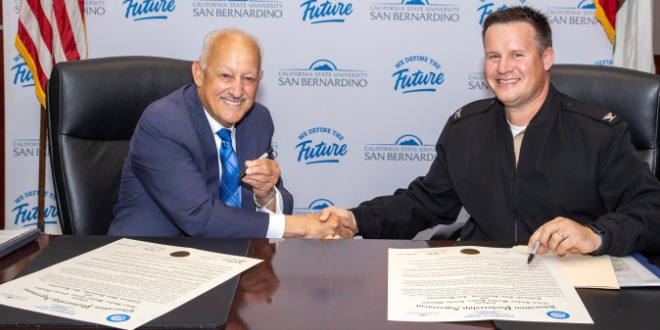 Cal State San Bernardino enters partnership with U.S. Navy