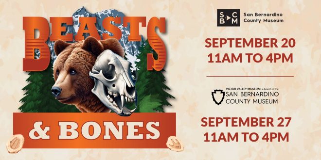 Beasts and Bones event coming to museum September 20
